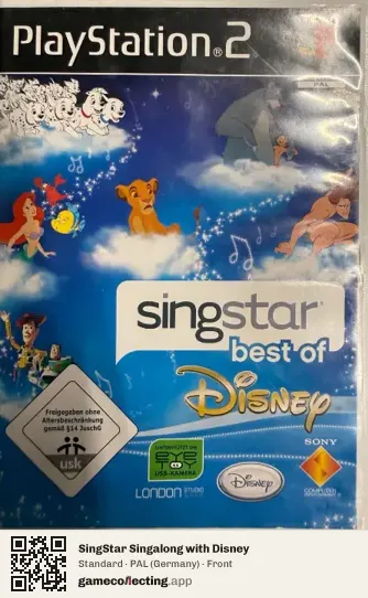 SingStar Singalong with Disney PlayStation 2, Germany box front