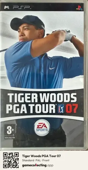 Tiger Woods PGA Tour 07 PlayStation Portable, PAL box front