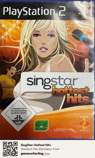 SingStar: Hottest Hits PlayStation 2, Germany box front