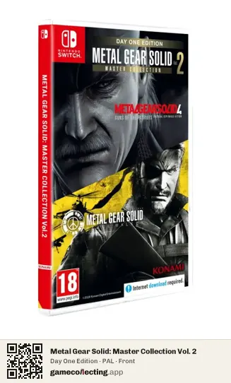 Metal Gear Solid: Master Collection Vol. 2 Nintendo Switch, PAL box front