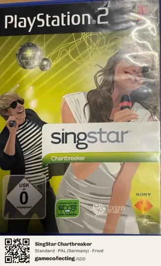 SingStar Chartbreaker PlayStation 2, Germany box front
