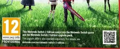 Xenoblade Chronicles 3, the PEGI square on its front