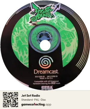 Jet Set Radio Sega Dreamcast, PAL disc