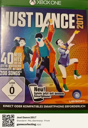 Just Dance 2017 Xbox One, Germany box front
