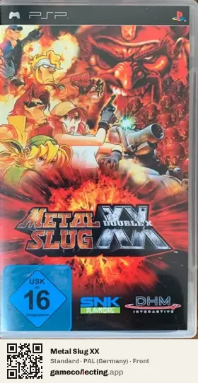 Metal Slug XX PlayStation Portable, Germany box front