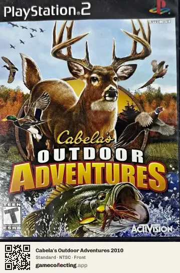 Cabela's Outdoor Adventures 2010 PlayStation 2, NTSC box front