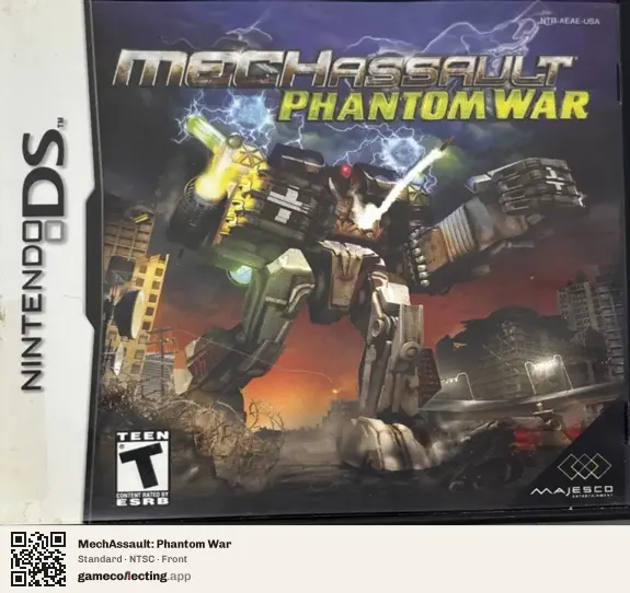MechAssault: Phantom War Nintendo DS, NTSC box front