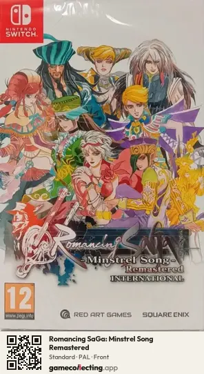 Romancing SaGa: Minstrel Song Remastered Nintendo Switch, PAL box front