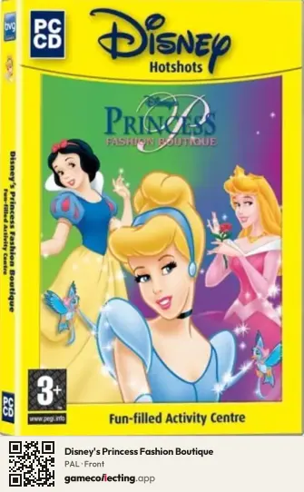 Disney's Princess Fashion Boutique Computer, PAL box front