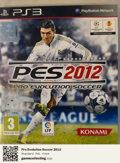 Pro Evolution Soccer 2012 PlayStation 3, PAL box front