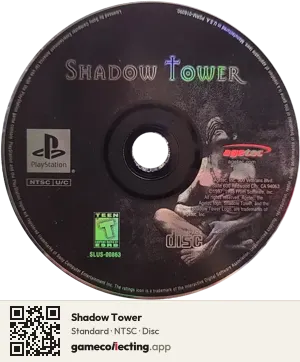 Shadow Tower PlayStation, NTSC disc
