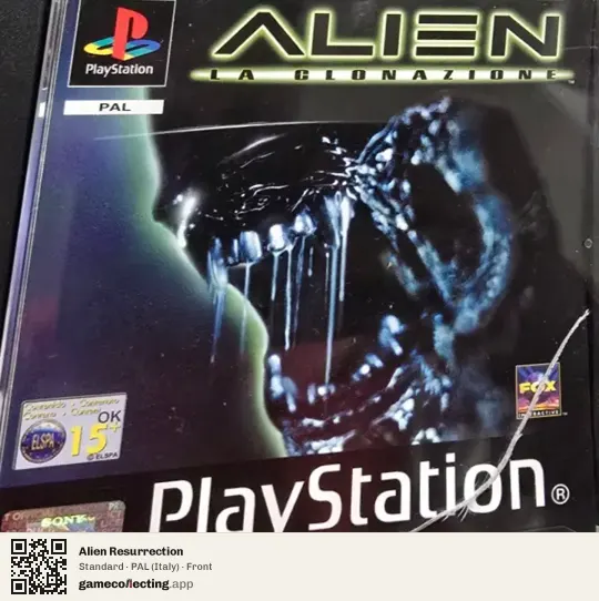 Alien Resurrection PlayStation, Italy box front