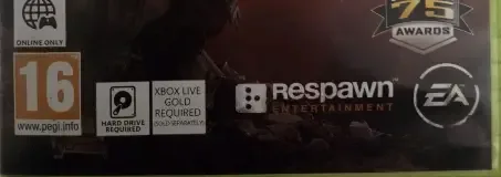 Titanfall, the PEGI square on its front
