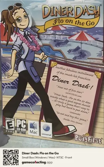 Diner Dash: Flo on the Go Computer, NTSC box front