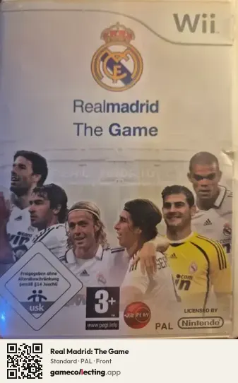Real Madrid: The Game Nintendo Wii, PAL box front