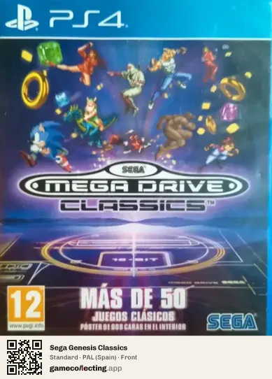 Sega Genesis Classics PlayStation 4, Spain box front