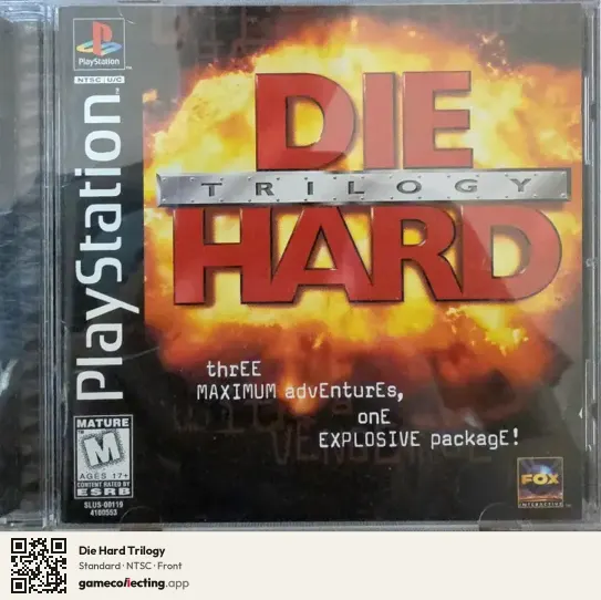 Die Hard Trilogy PlayStation, NTSC box front