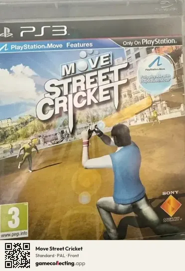 Move Street Cricket PlayStation 3, PAL box front