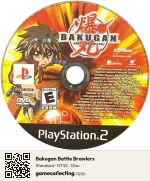 Bakugan Battle Brawlers PlayStation 2, NTSC disc