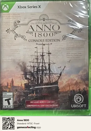 Anno 1800 Xbox Series X, NTSC box front