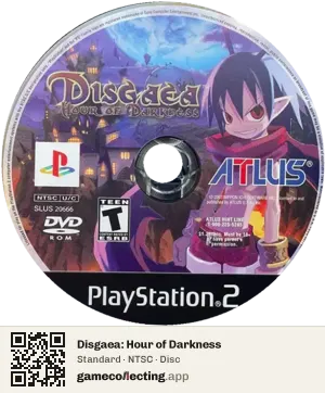 Disgaea: Hour of Darkness PlayStation 2, NTSC disc