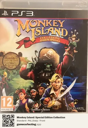 Monkey Island: Special Edition Collection PlayStation 3, Italy box front
