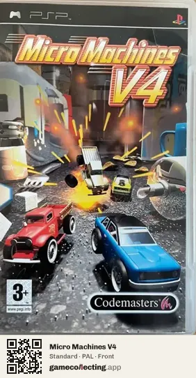 Micro Machines V4 PlayStation Portable, PAL box front