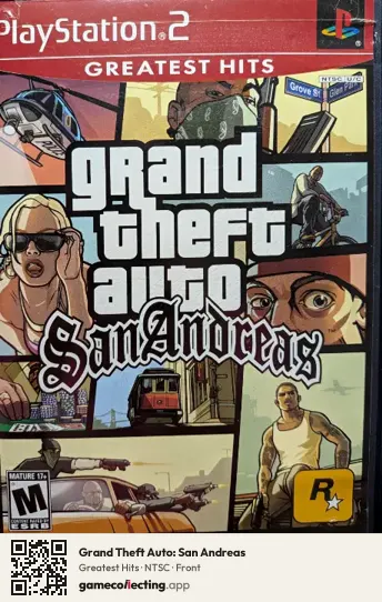 Grand Theft Auto: San Andreas PlayStation 2, NTSC box front
