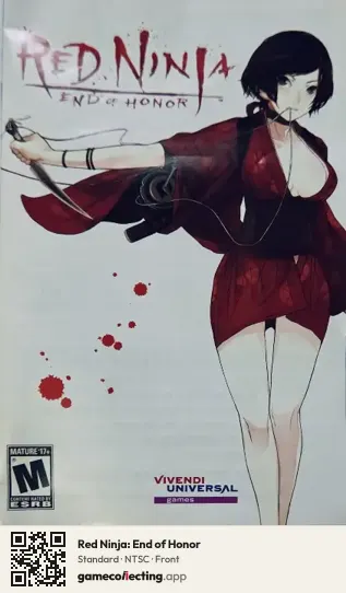 Red Ninja: End of Honor PlayStation 2, NTSC box front