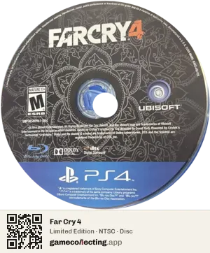Far Cry 4 PlayStation 4, NTSC disc