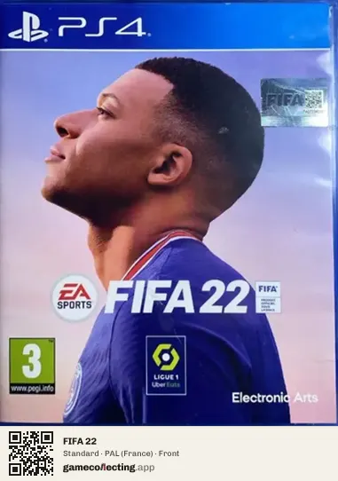 FIFA 22 PlayStation 4, France box front