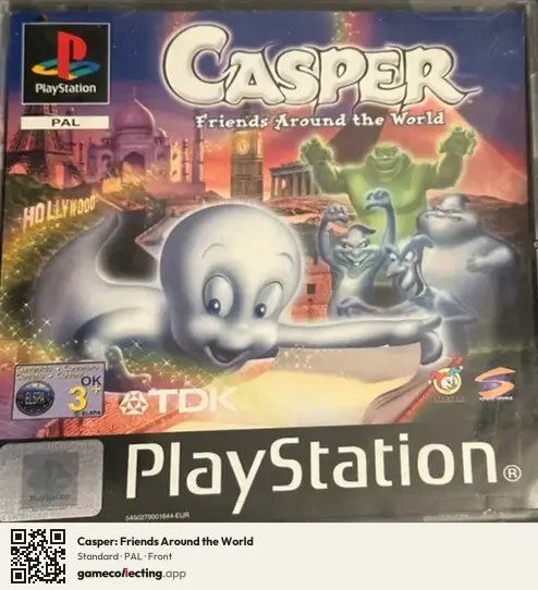 Casper: Friends Around the World PlayStation, PAL box front