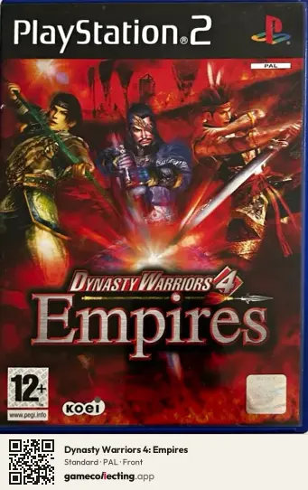Dynasty Warriors 4: Empires PlayStation 2, PAL box front