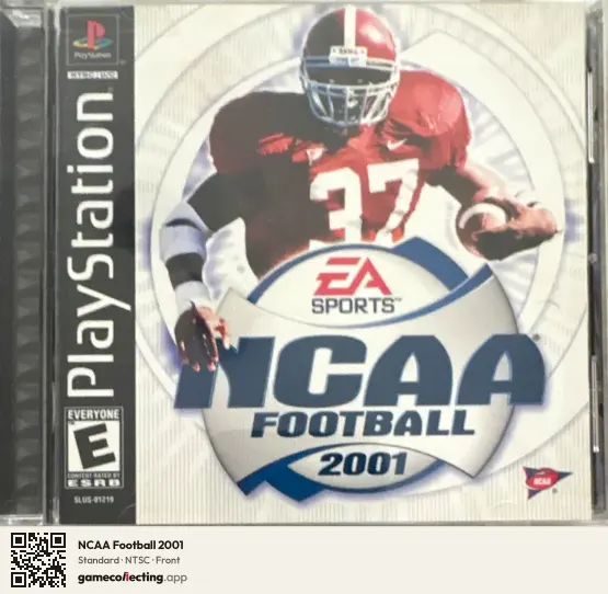 NCAA Football 2001 PlayStation, NTSC box front