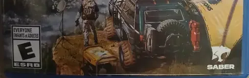 Expeditions: A MudRunner Game, the ESRB box on its front