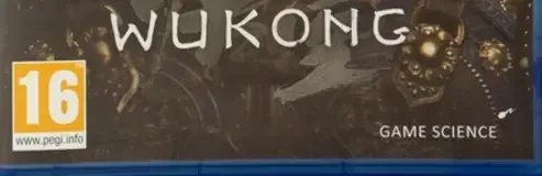 Black Myth: Wukong, the PEGI square on its front