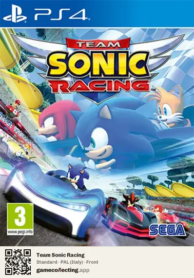 Team Sonic Racing PlayStation 4, Italy box front