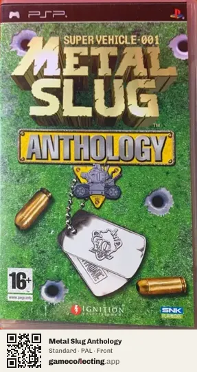 Metal Slug Anthology PlayStation Portable, PAL box front