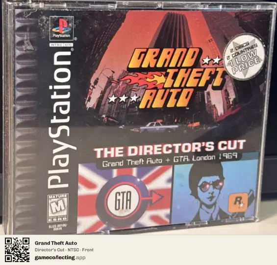 Grand Theft Auto PlayStation, NTSC box front