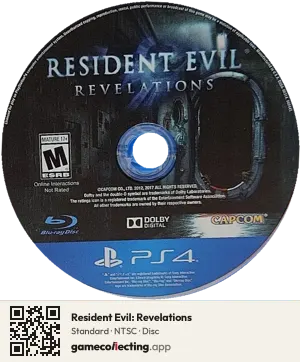 Resident Evil: Revelations PlayStation 4, NTSC disc