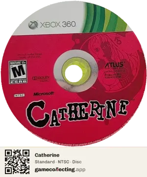 Catherine Xbox 360, NTSC disc