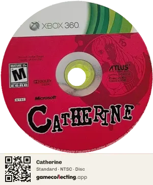Catherine Xbox 360, NTSC disc