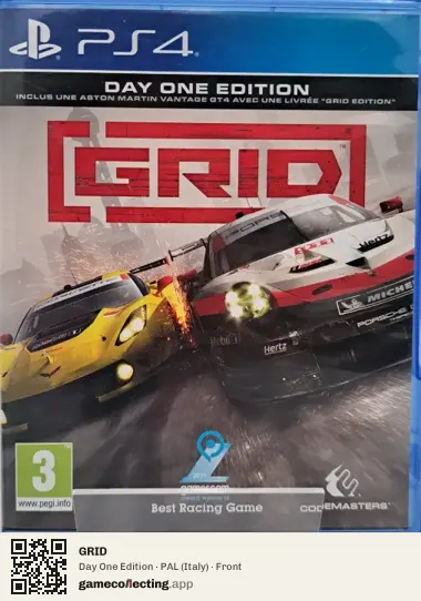 GRID PlayStation 4, Italy box front
