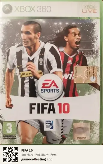 FIFA 10 Xbox 360, Italy box front