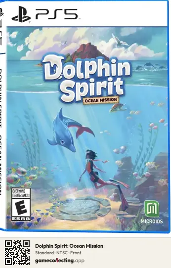 Dolphin Spirit: Ocean Mission PlayStation 5, NTSC box front