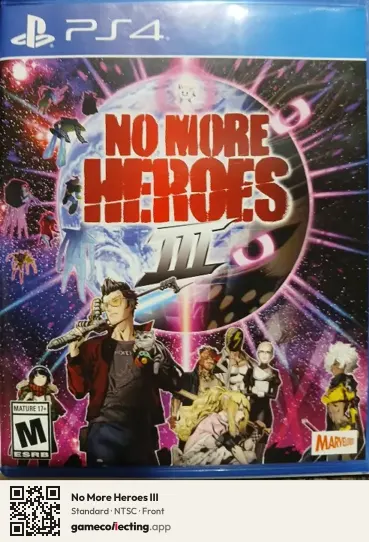 No More Heroes III PlayStation 4, NTSC box front