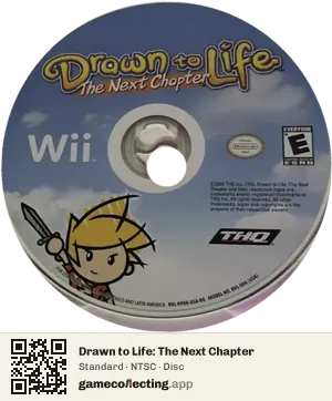 Drawn to Life: The Next Chapter Nintendo Wii, NTSC disc