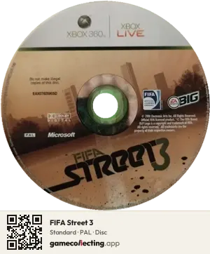 FIFA Street 3 Xbox 360, PAL disc