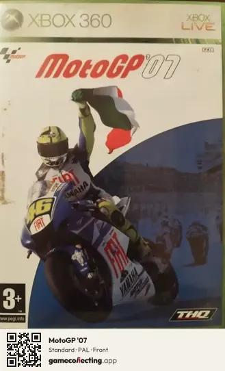 MotoGP '07 Xbox 360, PAL box front