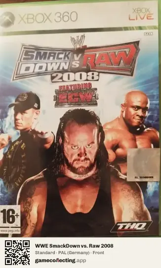 WWE SmackDown vs. Raw 2008 Xbox 360, Germany box front